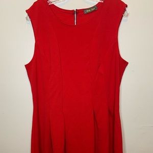 2X Brat Star Red Skater Dress Plus Size